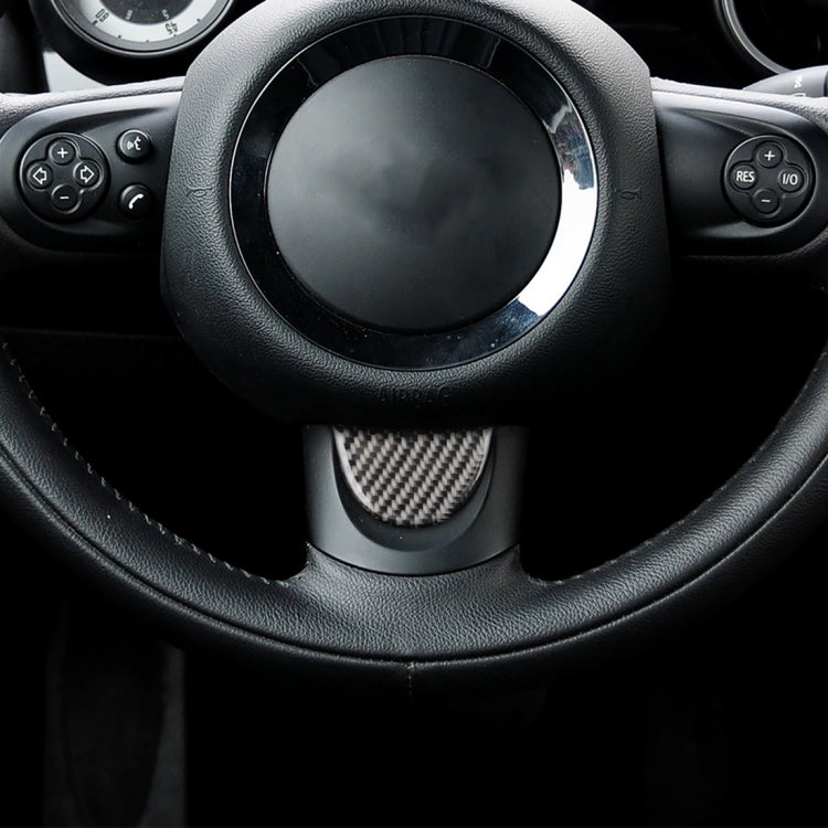 Car Steering Wheel Carbon Fiber Decorative Sticker for BMW Mini R53 / R55 / R57 / R58 / R59 / R60 / R50 / R52 / F55 / F56