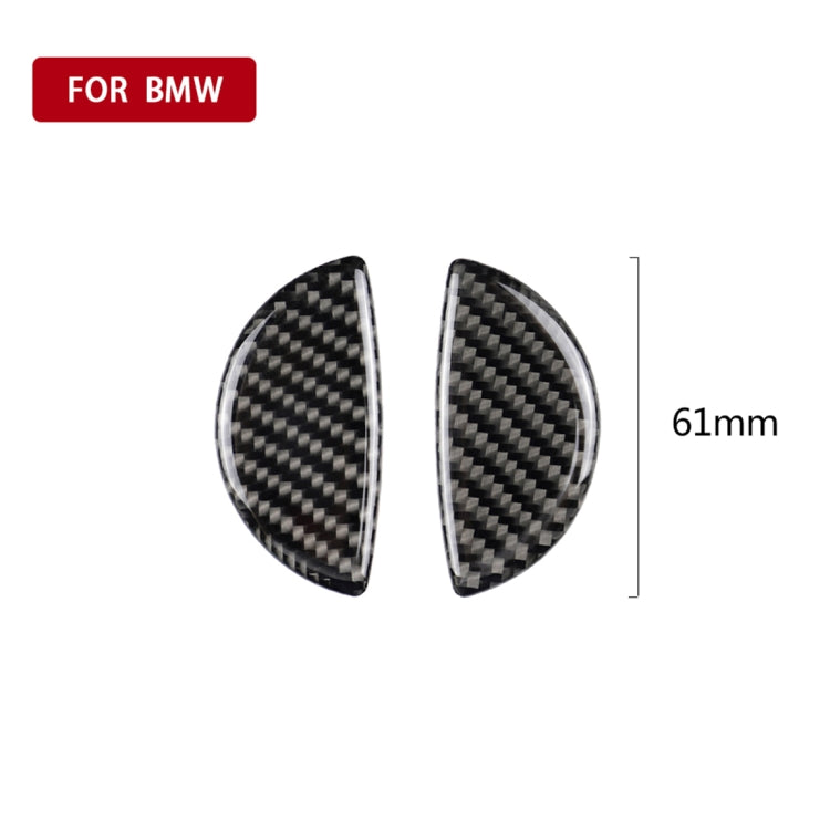 2 PCS R / F Universal Car Door Handle Carbon Fiber Decorative Sticker for BMW Mini R55 / R56 / R60 / R61 / F55 / F54 / F60
