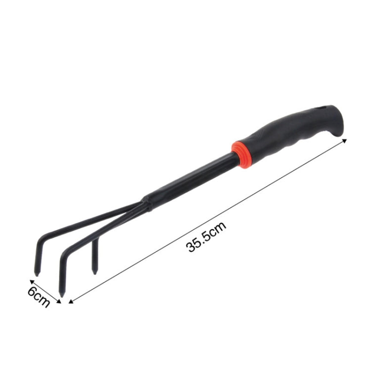 Gardening Tool 3 Tooth Grass Rake