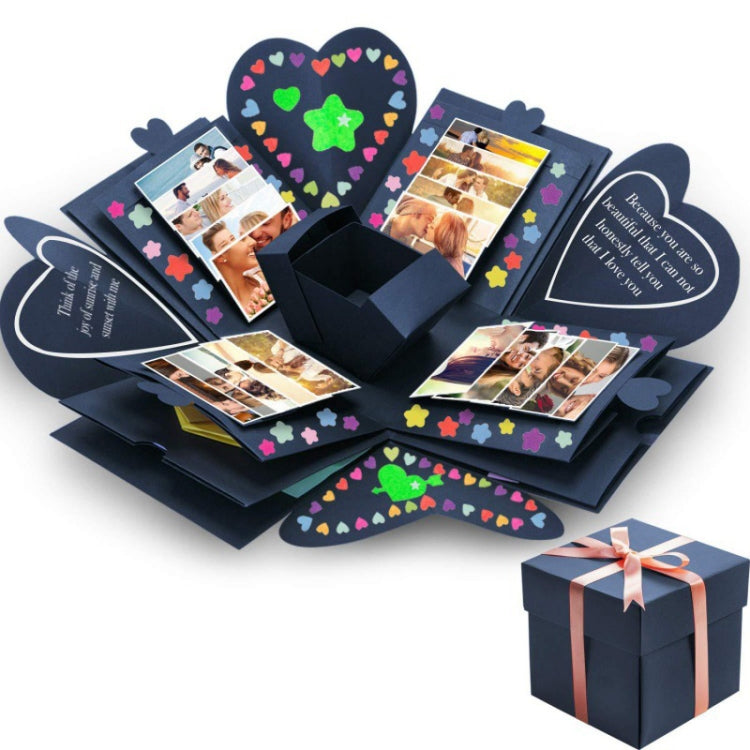 Creative DIY Handmade Photo Album Commemorative Book Surprise Explosion Gift Box, Finished + PVC Version