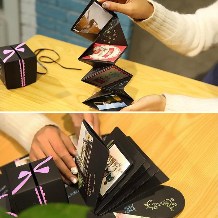 Creative DIY Handmade Photo Album Commemorative Book Surprise Explosion Gift Box, Finished + PVC Version