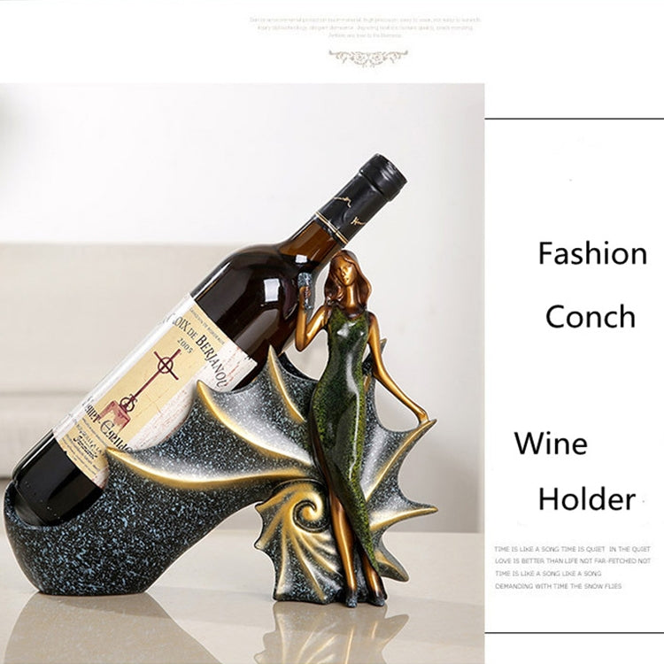 Blonde Shape Creative Red Wine Shelf Drain Rack Bottle Holder Ornament Resin Home Decoration