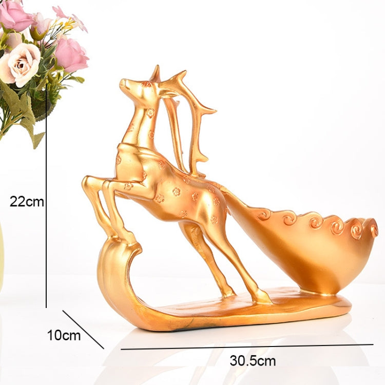 Creative Sika Deer Shape Wine Shelf Drain Rack Bottle Holder Living Room Ornaments Gift
