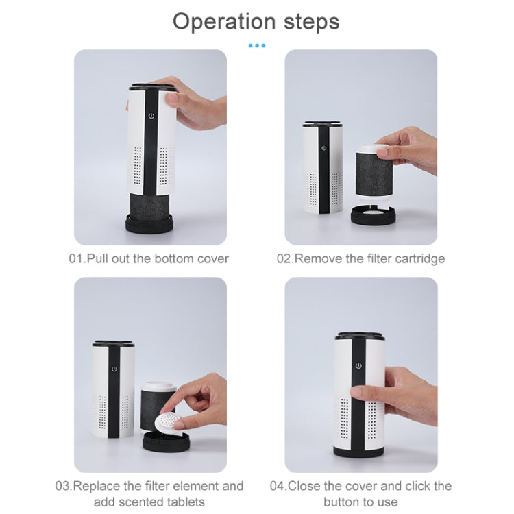 WT-U12 DC 5V Negative Ion Smart Car Air Purifier