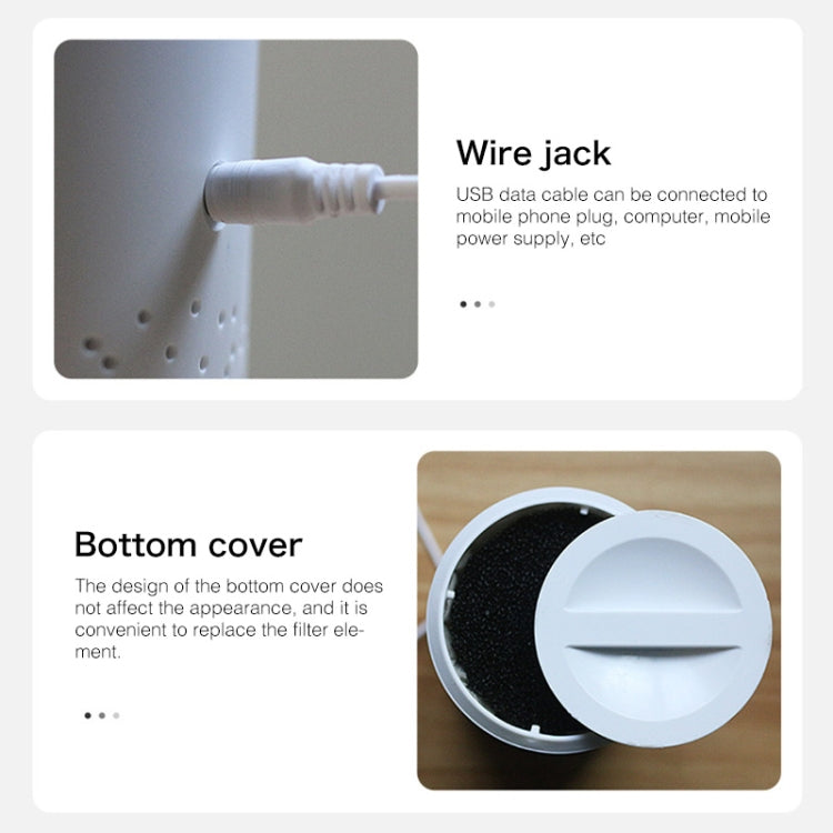 Portable Square UV Sterilization Anion Air Purifier Car Home Air Humidifier