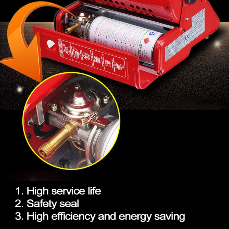 Multifunctional Portable Outdoor Camping Trip Gas Heater Gas Stove Burner, Powered by Dual Gas Tank (Not Included)
