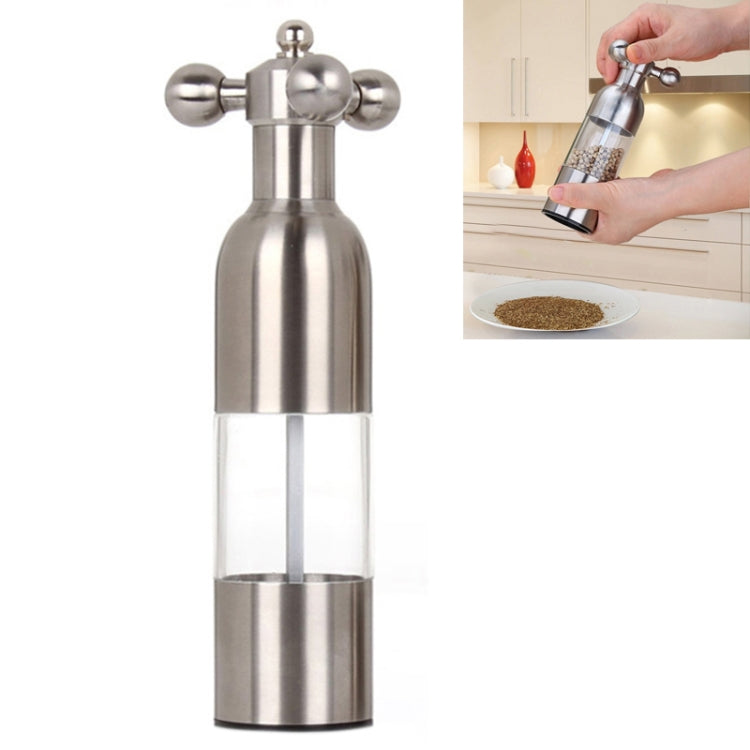 MICLAN Stainless Steel 304 Rudder Shape Grinder Pepper Grinding Machine, Size : S