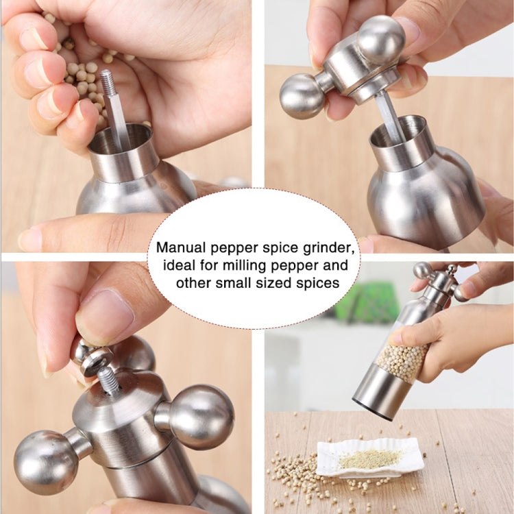 MICLAN Stainless Steel 304 Rudder Shape Grinder Pepper Grinding Machine, Size : S