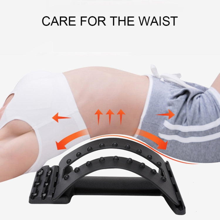 Lumbar Traction Stretching Device Posture Corrector Waist Support Spine Pain Relief Back Massage Stretcher