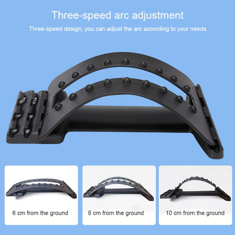 Lumbar Traction Stretching Device Posture Corrector Waist Support Spine Pain Relief Back Massage Stretcher