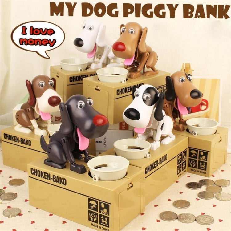 Creative Cartoon Edacious Puppy Automatic Money Eating Coin Saving Box