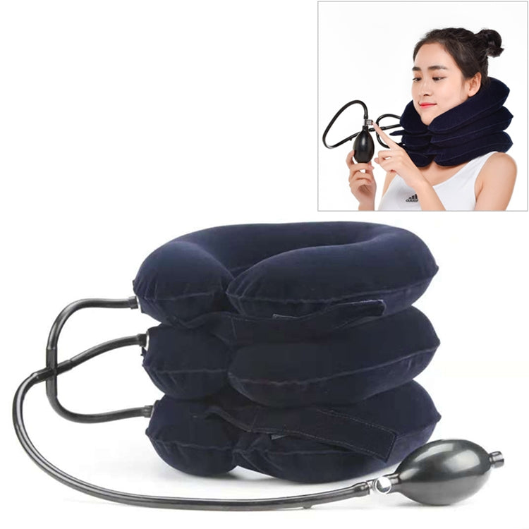 Household Full Cashmere Cervical Traction Instrument Neck Protection Inflatable Cervical Spine Massage Instrument