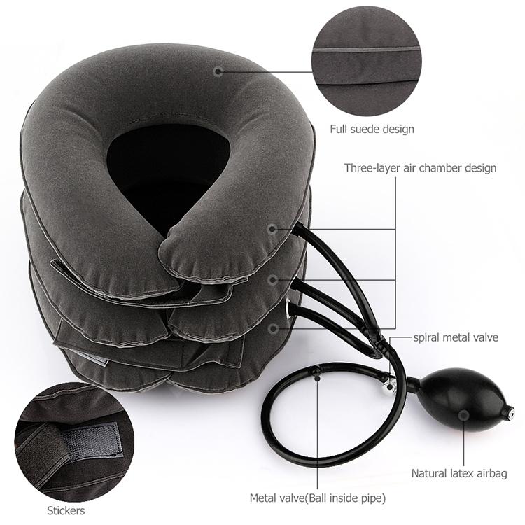 Household Full Cashmere Cervical Traction Instrument Neck Protection Inflatable Cervical Spine Massage Instrument