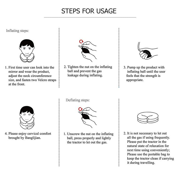 Household Full Cashmere Cervical Traction Instrument Neck Protection Inflatable Cervical Spine Massage Instrument