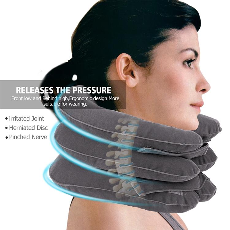 Household Full Cashmere Cervical Traction Instrument Neck Protection Inflatable Cervical Spine Massage Instrument