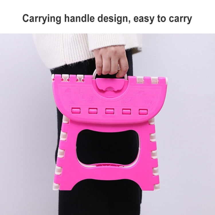 Outdoor Portable Sitting Plastic Folding Stool Fishing Useful Stool, Random Color Delivery