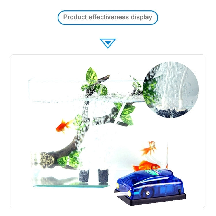 SOBO SB-348A 5W Double Outlets Adjustable Flow Aquarium Air Pump Fish Tank Oxygen Air Pump