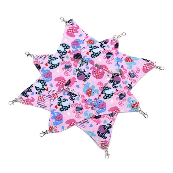 Pet Canvas Hammock Nice And Warm Cat Hammock Hamster Mat Nest Pet Bed,Medium,Size:33*30cm,Random Color Delivery