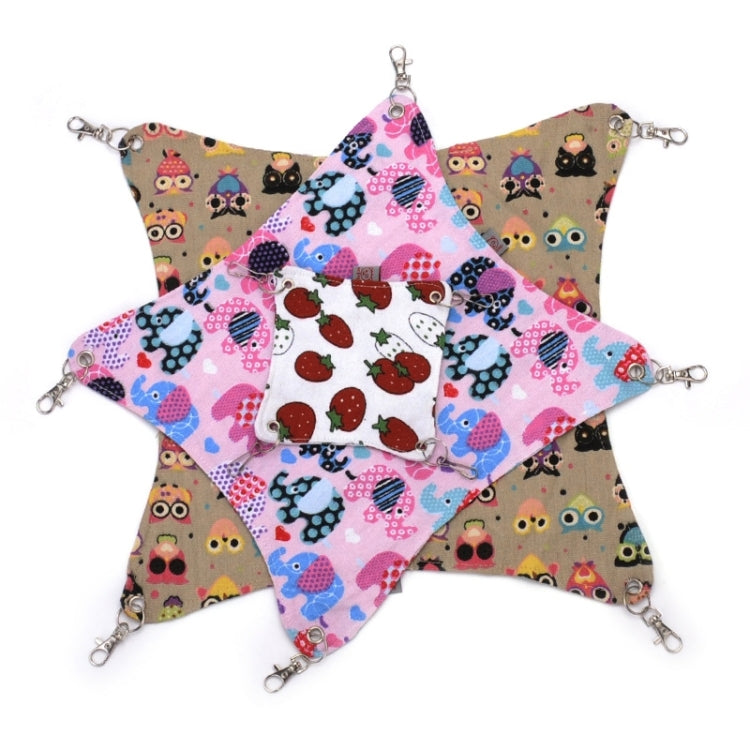 Pet Canvas Hammock Nice And Warm Cat Hammock Hamster Mat Nest Pet Bed,Medium,Size:33*30cm,Random Color Delivery