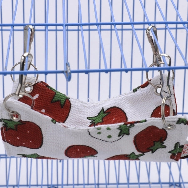 Pet Canvas Hammock Nice And Warm Cat Hammock Hamster Mat Nest Pet Bed,Medium,Size:33*30cm,Random Color Delivery