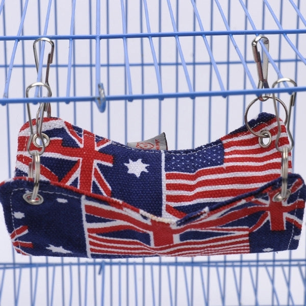 Pet Canvas Hammock Nice And Warm Cat Hammock Hamster Mat Nest Pet Bed,Medium,Size:33*30cm,Random Color Delivery