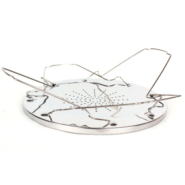 Outdoor Camping Tools 4 Slice Stainless Steel Camping Foldable Toaster Rack Toaster Tray Bread Toast Rack