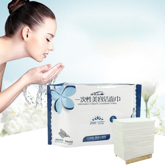 20 PCS Portable Multi-purpose Cotton Disposable Face Towel Wet And Dry Dual-use Cleansing Towel Soft Towel for Travel