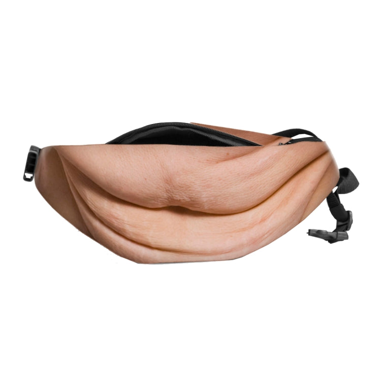 Creative Funny Anti-harassment Artificial Belly Shape Outdoor Bags, Multifunctional Portable Unisex Sports Belly Waist Bag