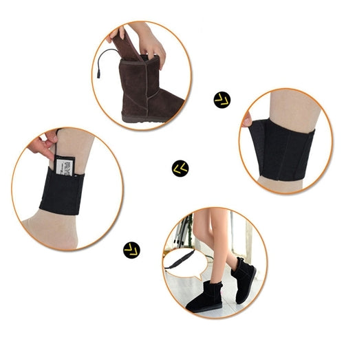 Lithium Battery Powered & Rechargeable Heated Insoles Keep Feet Warm Pad, Keep Warm 8-9 hours, Size: 35-36 yard