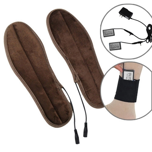 Lithium Battery Powered & Rechargeable Heated Insoles Keep Feet Warm Pad, Keep Warm 8-9 hours, Size: 37-38 yard