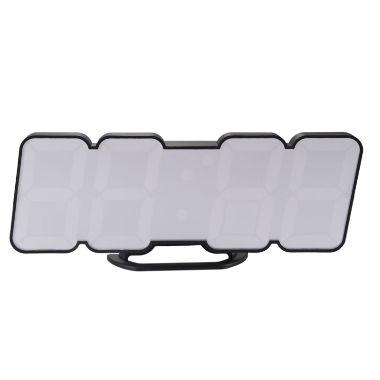 Modern 3D LED Sound Control Colorful Digital Alarm Clock Adjust Brightness Electronic Wall Glowing Hanging Clock with Remote Control