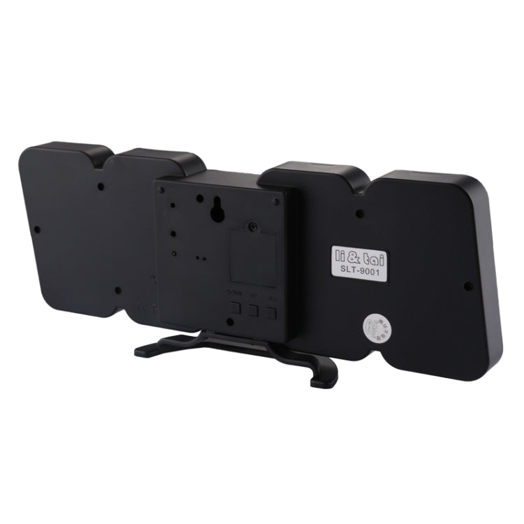 Modern 3D LED Sound Control Colorful Digital Alarm Clock Adjust Brightness Electronic Wall Glowing Hanging Clock with Remote Control