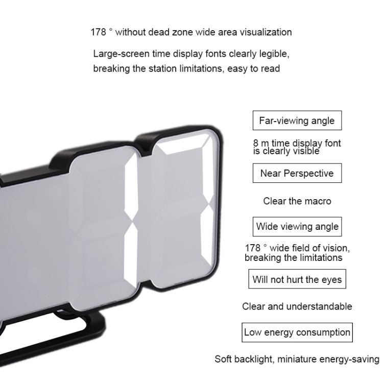 Modern 3D LED Sound Control Colorful Digital Alarm Clock Adjust Brightness Electronic Wall Glowing Hanging Clock with Remote Control