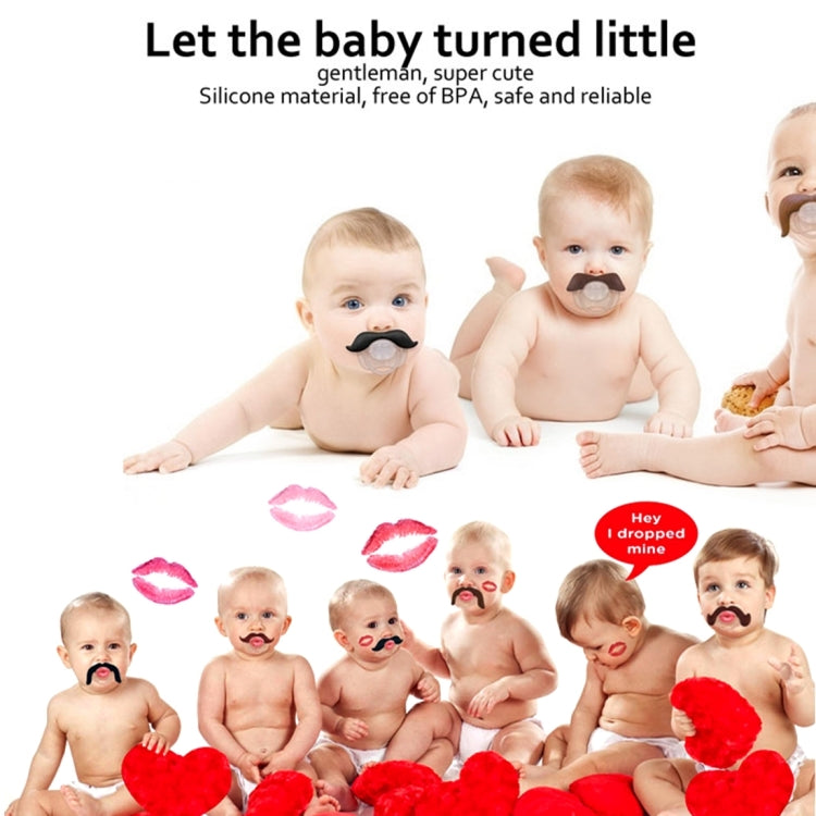 Funny Infant Mustache Baby Appease Nipple
