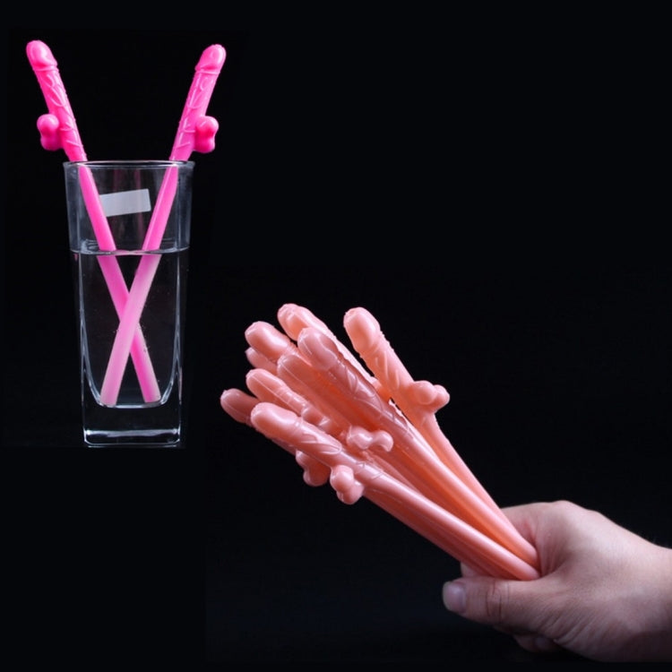 10 PCS Dicky Sipping Straw, Length: about 19cm