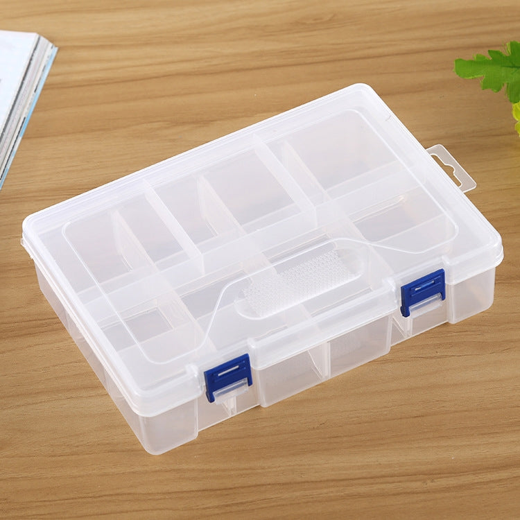 Double layer 8 Slots Plastic Jewelry Box Organizer Storage Container with Adjustable Dividers, 8 Slots (Pink), 8 Slots (Blue), 8 Slots (Purple), 8 Slots (White)