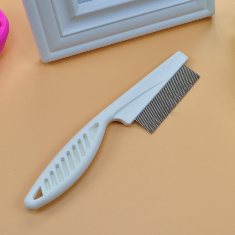 5 PCS Pet Cats Dogs Supplies Combs Fine Toothed Stainless Steel Needle Fleas Removal Combs, Length: 14cm