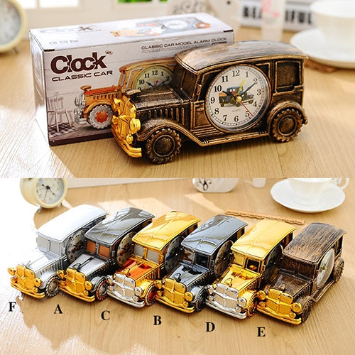 Multi-functional Originality Vintage Car Model Pointer Alarm Clock