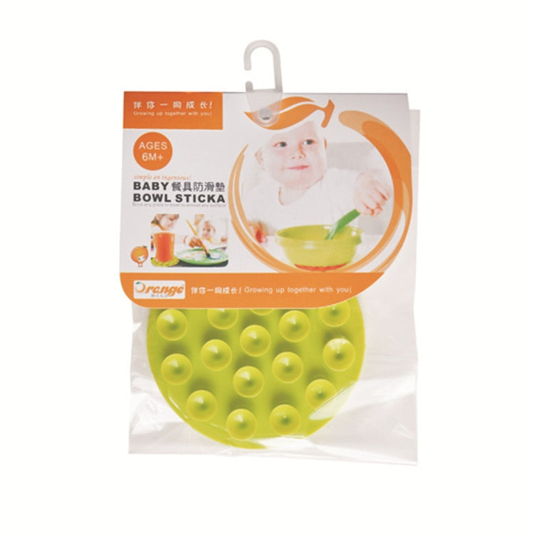 3pcs Baby Double-sided TPR Anti-skid Pad Strong Suction Placemat, Size:10.5*10.5*1.3cm Random Color Delivery