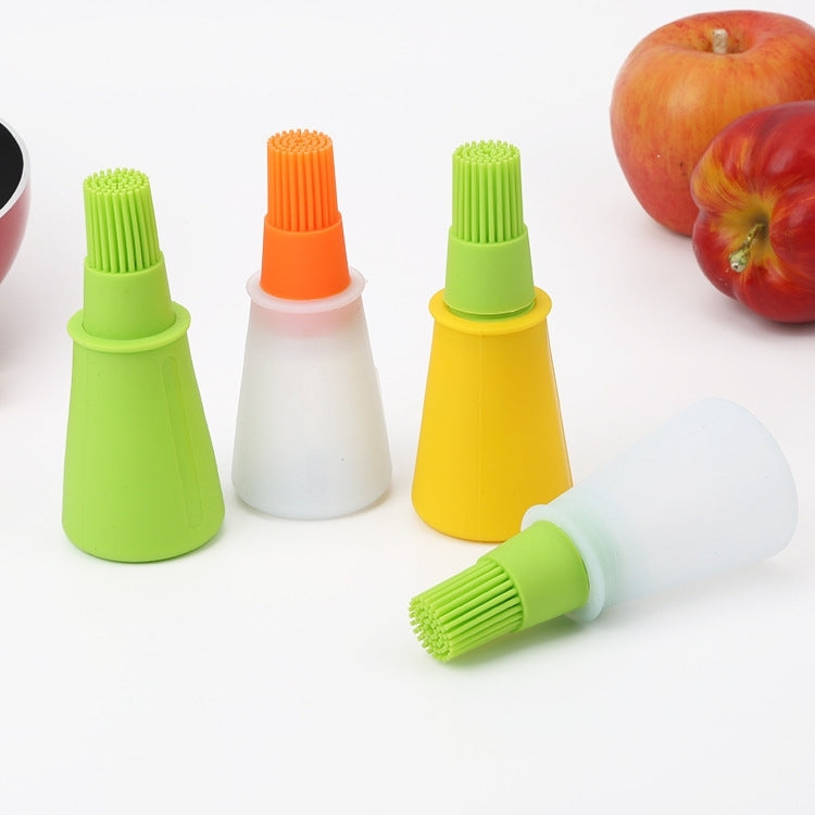 Kitchen Silicone Oil Brush Grill Brush Oil Bottle,Random Color Delivery