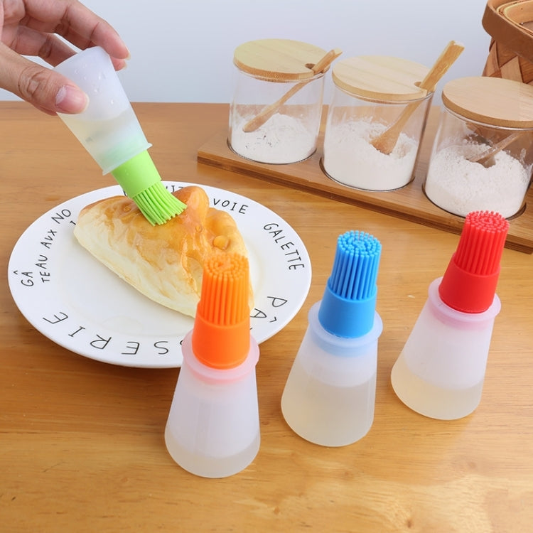 Kitchen Silicone Oil Brush Grill Brush Oil Bottle,Random Color Delivery
