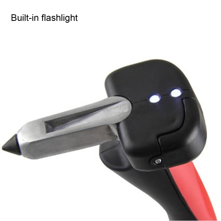 Car Cane Handle Portable Mobility Aid Flashlight Belt Cutter Glass Breaker Emergency Escape Tools