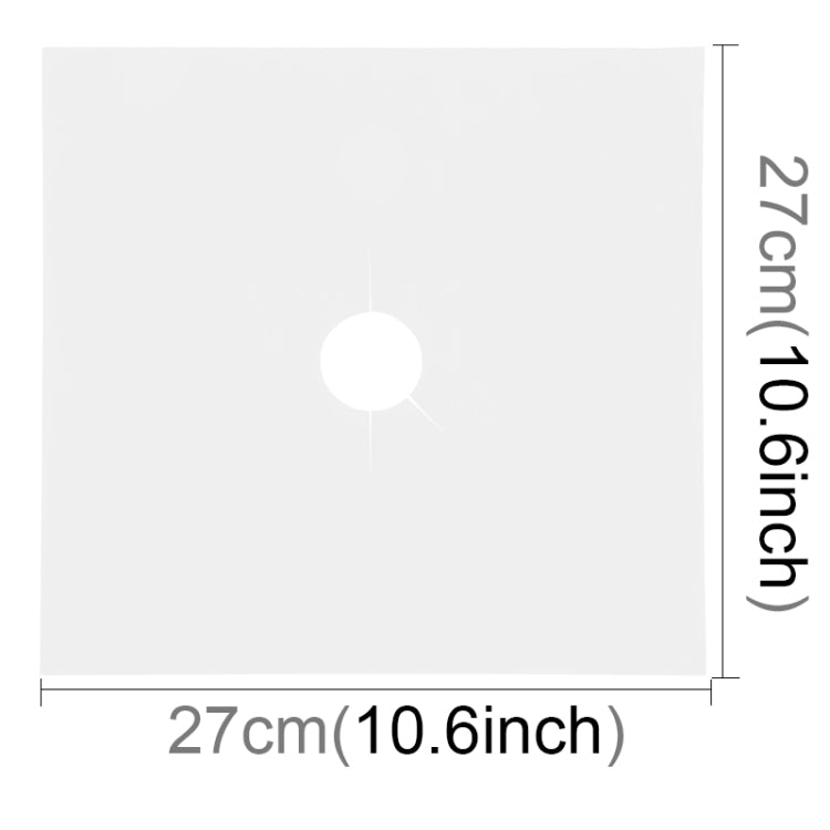 Gas Furnace Surface Ultra-thin Fibre Material Stovetop Protective Cleaning Pad, Size: 27*27cm, 0.2mm (Silver)