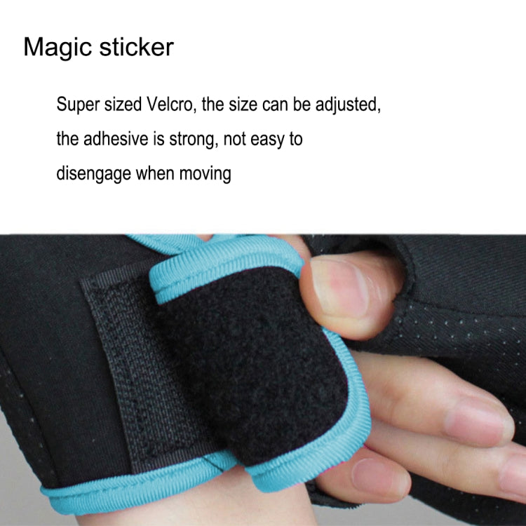 Unisex Half Finger Gloves Outdoors Riding Non-slip Breathable Sports Gloves, Size: S, Plamar: 16*12*3.0cm