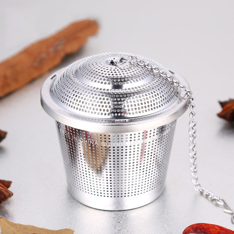 Stainless Steel Locking Spice Tea Strainer Mesh Infuser Tea Ball Filter, Middle Size: 6.5 x 6cm