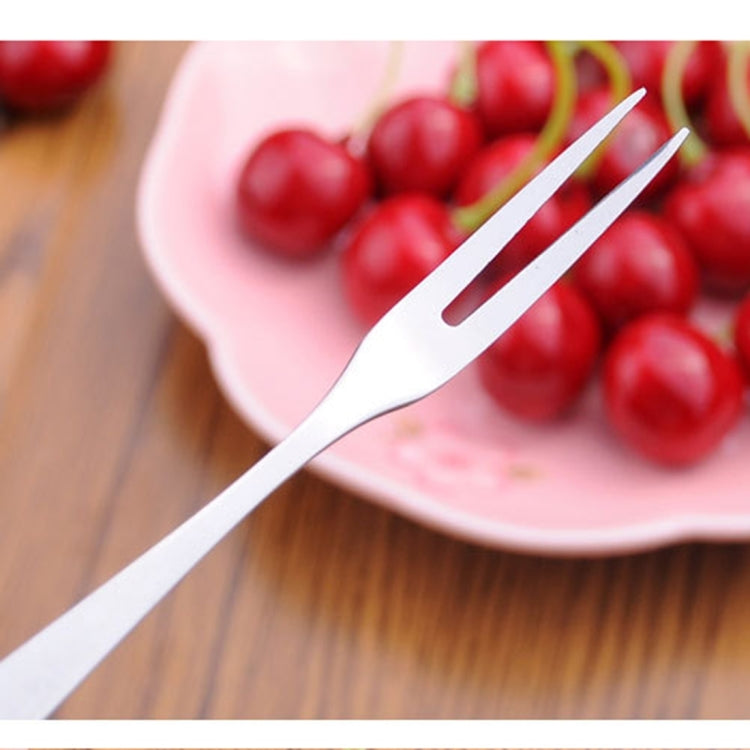10 PCS Stainless Steel Fruit Fork Creative Environmental Small Fruit Prong
