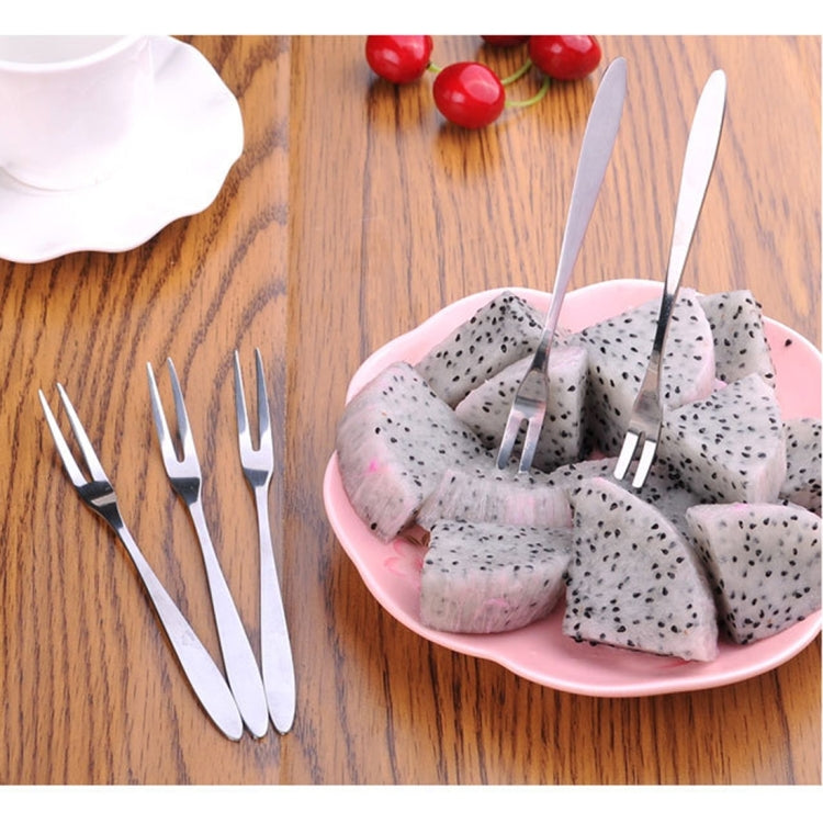 10 PCS Stainless Steel Fruit Fork Creative Environmental Small Fruit Prong