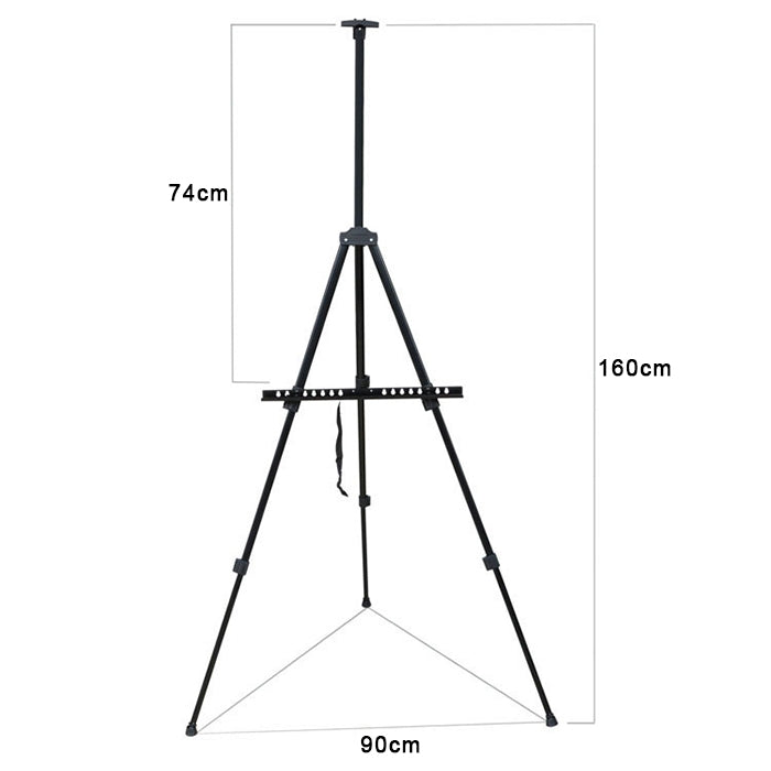 Portable Telescopic Metal Easel Tripod for Painting & Advertising Display