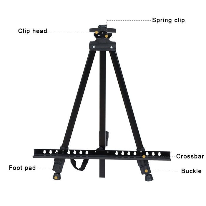 Portable Telescopic Metal Easel Tripod for Painting & Advertising Display