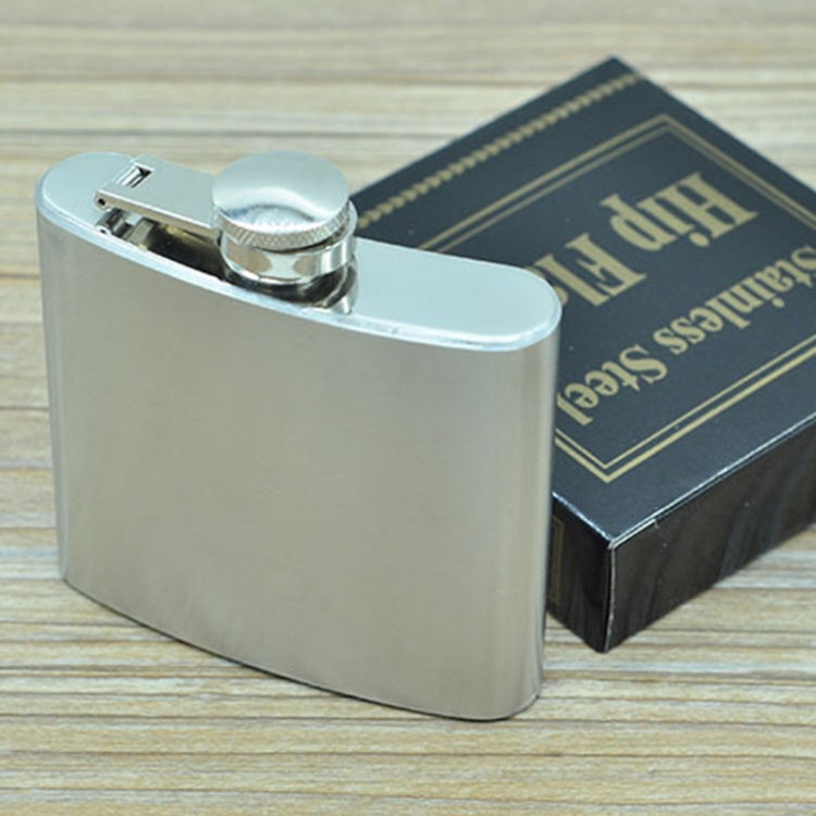 140mL (5oz) Outdoor Sports Handy Home Travel Wild Stainless Steel Portable Hip Flask(with Small Funnel)(Silver 140mL (5oz))